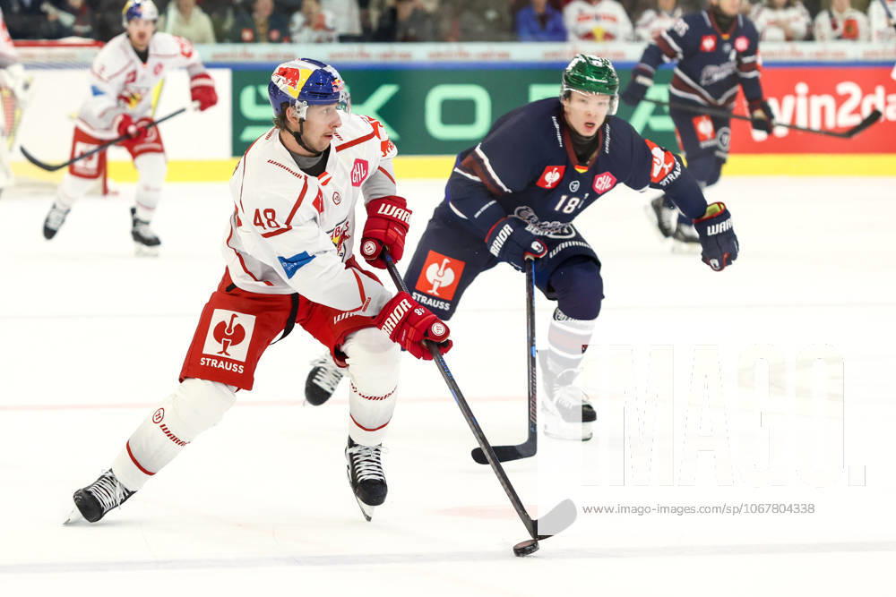 Ice hockey, Eishockey - CHL, EC RBS vs Berlin SALZBURG,AUSTRIA,15.OCT.25 - ICE HOCKEY - CHL, Champions Hockey League, group stage, EC Red Bull Salzburg vs Eisbaeren Berlin. Image shows Lucas Thaler (EC RBS). GEPAxpictures xMathiasxMandl