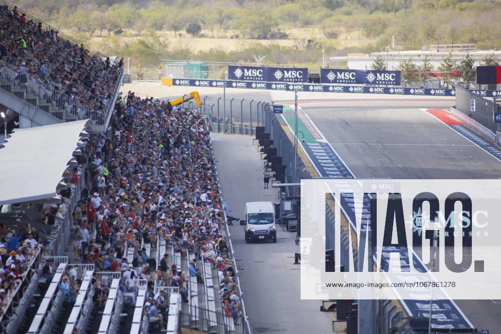 Formula 1 United States Grand Prix - Practice??????? AUSTIN, USA - OCTOBER 17: A view of the tracking during the sprint qualifying round at the Formula 1 United States Grand Prix at the Circuit of the Americas in Austin, Texas on October 17, 2025. Jorge Salgado Anadolu Texas United States. Editorial use only. Please get in touch for any other usage.