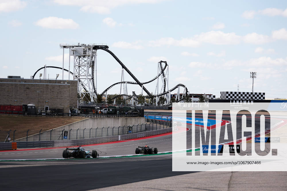 F1 - UNITED STATES GRAND PRIX 2025 63 RUSSELL George (gbr), Mercedes AMG F1 Team W16, 01 VERSTAPPEN Max (nld), Red Bull Racing RB21, action during the 2025 Formula 1 United States Grand Prix, 19th round of the 2025 FIA Formula One World Championship, WM, Weltmeisterschaft from October 17 to 19, 2025 on the Circuit of the Americas, in Austin, Texas, United States of America - AustinUnited States