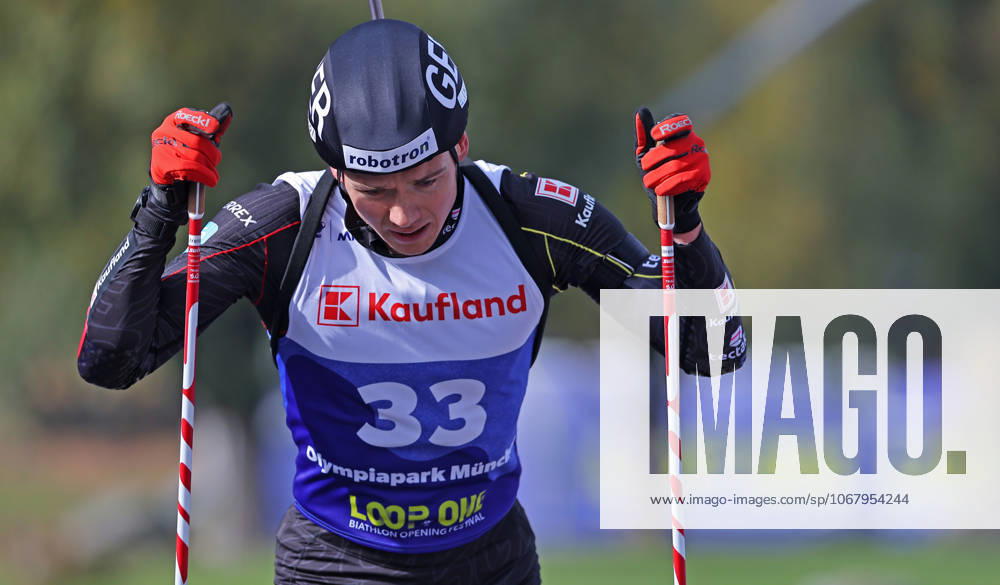 BIATHLON - Loop One Opening Festival MUNICH,GERMANY,19.OCT.25 - BIATHLON - Loop One Opening Festival. Image shows Justus Strelow (GER). GEPAxpictures xThomasxBachun