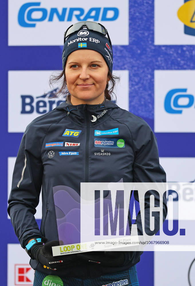 BIATHLON - Loop One Opening Festival MUNICH,GERMANY,19.OCT.25 - BIATHLON - Loop One Opening Festival. Image shows the rejoicing of Johanna Skottheim (SWE). GEPAxpictures xThomasxBachun