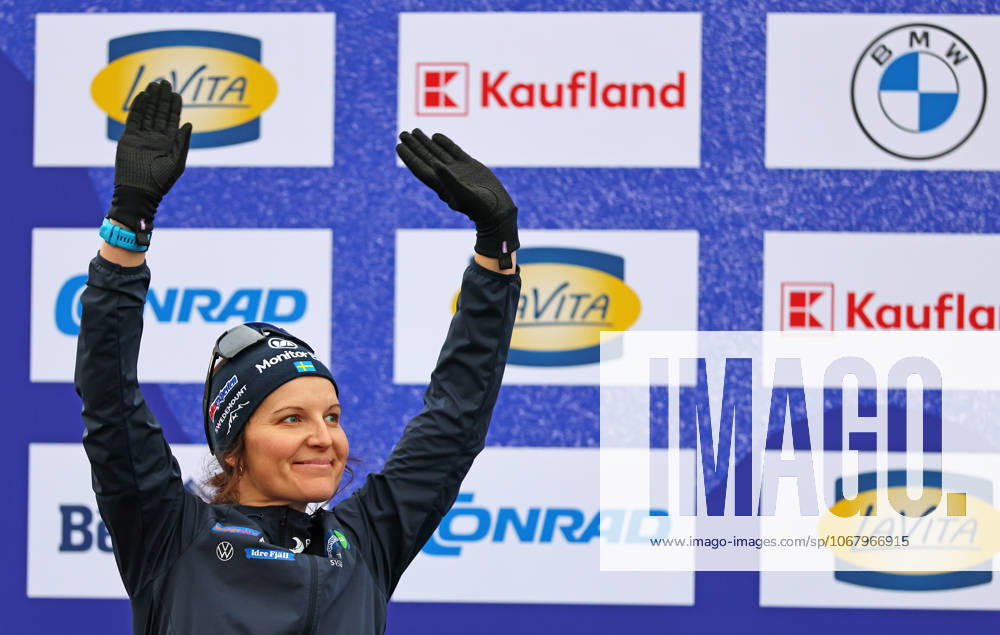 BIATHLON - Loop One Opening Festival MUNICH,GERMANY,19.OCT.25 - BIATHLON - Loop One Opening Festival. Image shows the rejoicing of Johanna Skottheim (SWE). GEPAxpictures xThomasxBachun