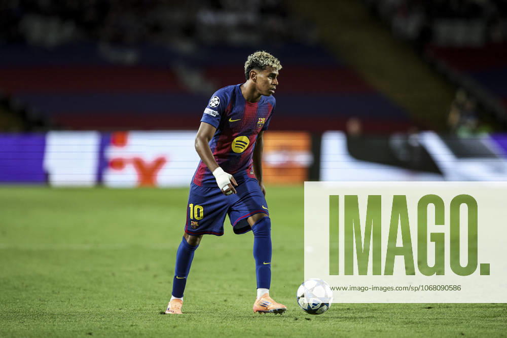 FC Barcelona, Barca v Olympiacos FC - UEFA Champions League 2025 26 League Phase MD3 Lamine Yamal of FC Barcelona plays during the UEFA Champions League 2025 26 League match between FC Barcelona and Olympiacos FC at Estadi Olimpic Lluis Companys in Barcelona, Spain, on October 21, 2025. Barcelona Spain