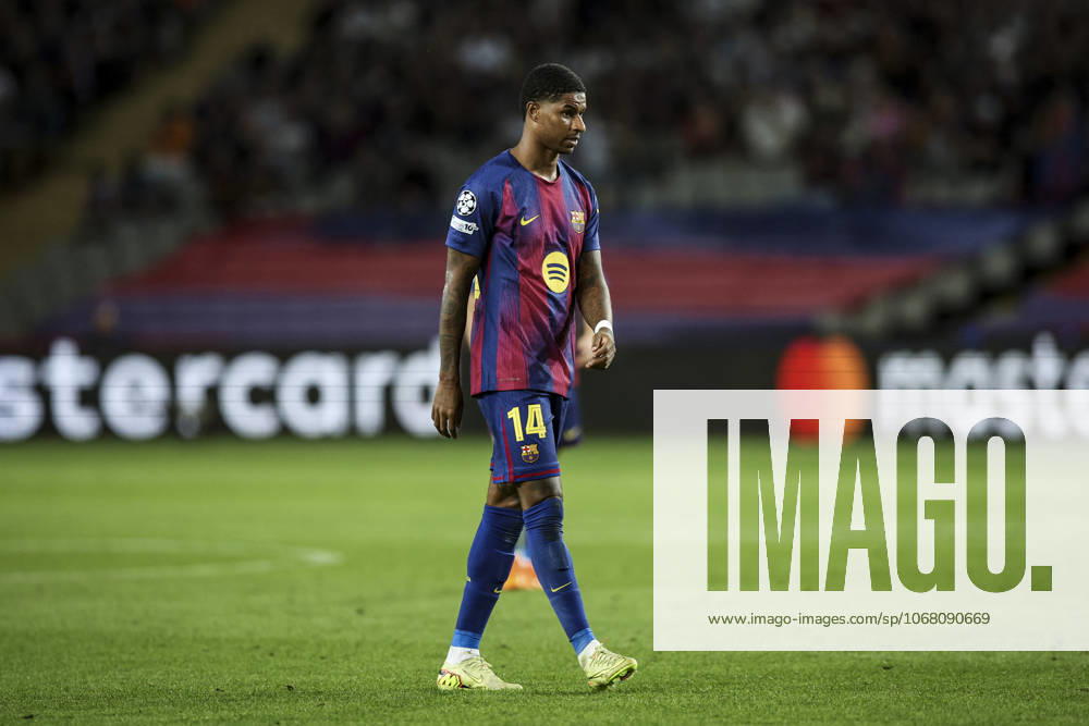 FC Barcelona, Barca v Olympiacos FC - UEFA Champions League 2025 26 League Phase MD3 Marcus Rashford of FC Barcelona plays during the UEFA Champions League 2025 26 League match between FC Barcelona and Olympiacos FC at Estadi Olimpic Lluis Companys in Barcelona, Spain, on October 21, 2025. Barcelona Spain