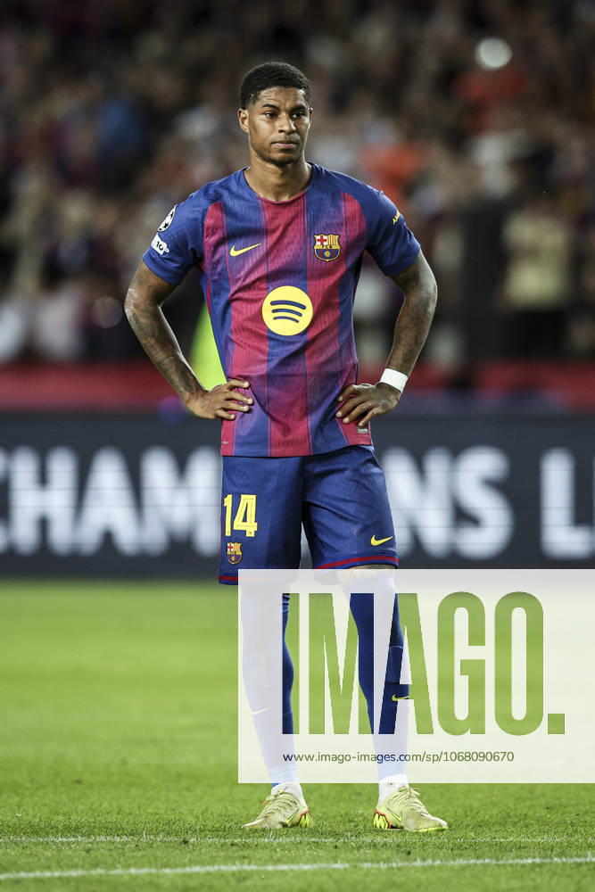 FC Barcelona, Barca v Olympiacos FC - UEFA Champions League 2025 26 League Phase MD3 Marcus Rashford of FC Barcelona plays during the UEFA Champions League 2025 26 League match between FC Barcelona and Olympiacos FC at Estadi Olimpic Lluis Companys in Barcelona, Spain, on October 21, 2025. Barcelona Spain