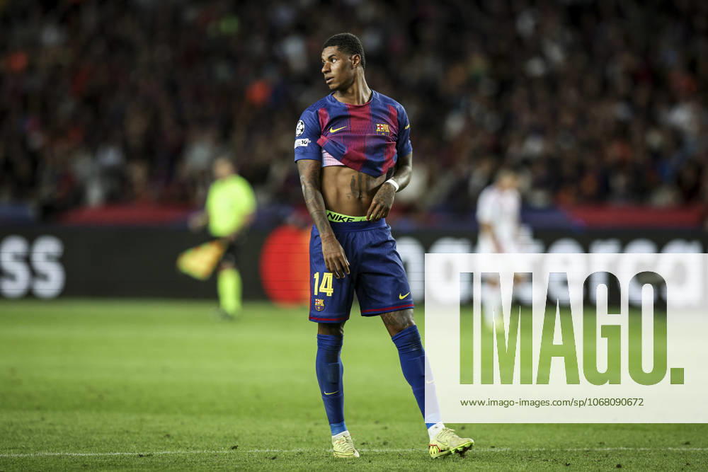 FC Barcelona, Barca v Olympiacos FC - UEFA Champions League 2025 26 League Phase MD3 Marcus Rashford of FC Barcelona plays during the UEFA Champions League 2025 26 League match between FC Barcelona and Olympiacos FC at Estadi Olimpic Lluis Companys in Barcelona, Spain, on October 21, 2025. Barcelona Spain