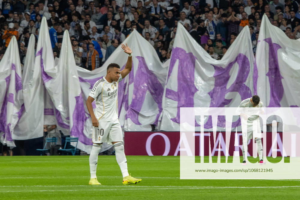 Kylian Mbappà , Real Madrid in action during the UEFA Champions League match between Real Madrid and Juventus at the Santiago Bernabeu Stadium. Final score: Real Madrid 1 Juventus 0 Madrid Spain - ZUMAs197 20251022_aaa_s197_845