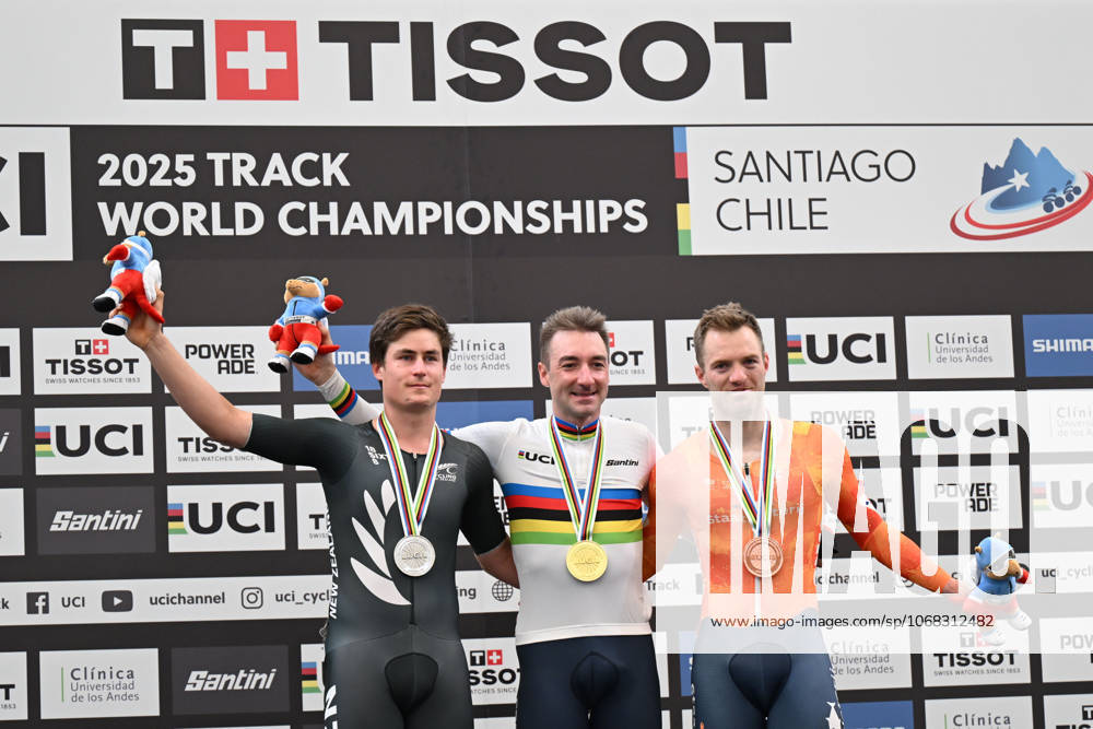 World Championships Elite Track; Giornata 05; 2025, Lotto; 2025, New Zealand; 2025, Olanda; Viviani, Elia; Stewart, Campbell; Havik, Yoeri; Santiago Del Cile - Velodromo Penalolen;