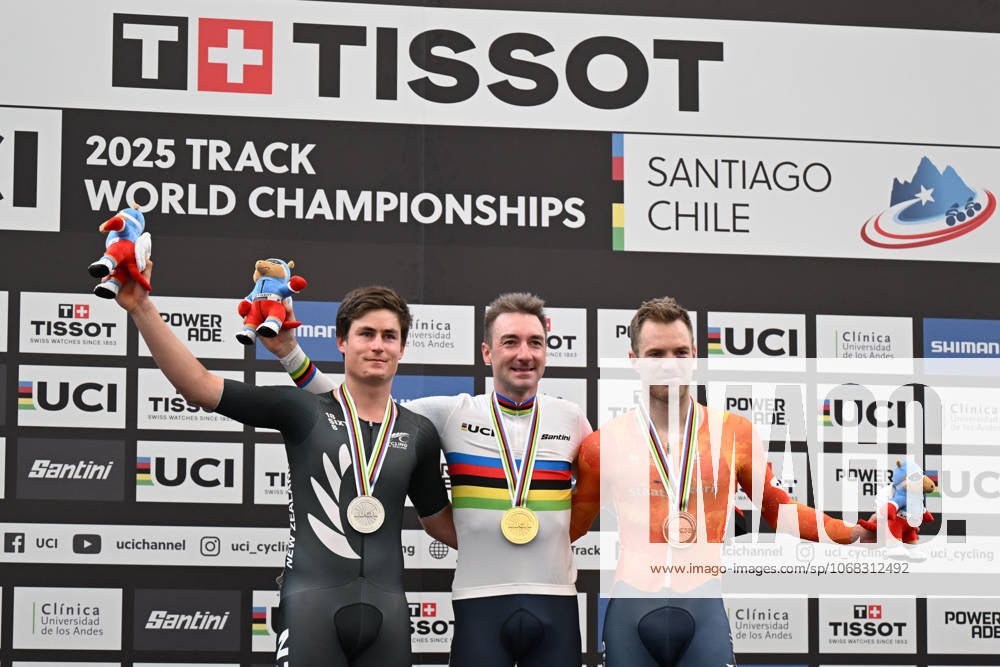 World Championships Elite Track; Giornata 05; 2025, Lotto; 2025, New Zealand; 2025, Olanda; Viviani, Elia; Stewart, Campbell; Havik, Yoeri; Santiago Del Cile - Velodromo Penalolen;