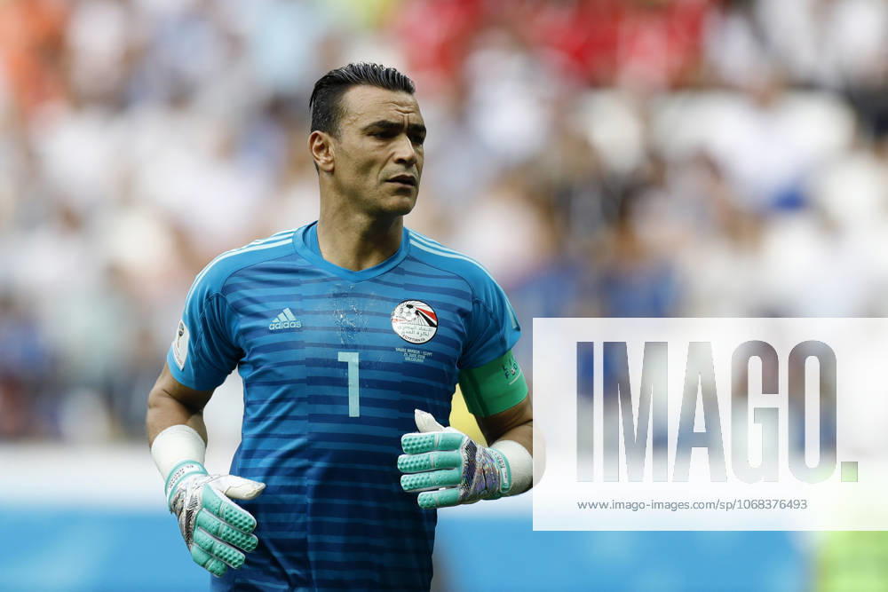Saudi Arabia v Egypt : Group A - 2018 FIFA World Cup, WM, Weltmeisterschaft, Fussball Russia VOLGOGRAD, RUSSIA - JUNE 25 : Goalkeeper Essam El Hadary of Egypt is seen during the 2018 FIFA World Cup Russia Group A match between Saudi Arabia and Egypt at the Volgograd Arena in Volgograd, Russia on June 25, 2018. Volgograd Rusya. Editorial use only. Please get in touch for any other usage.