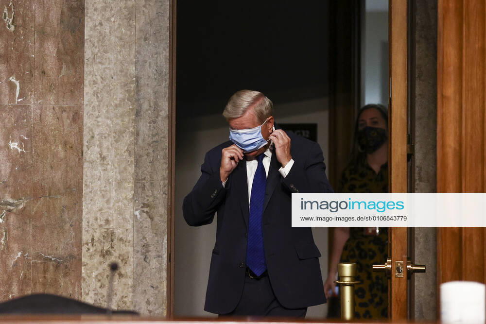 United States Senator Lindsey Graham (Republican of South Carolina), Chairman, US Senate Judiciary Committee, arrives for a US Senate Judiciary Committee hearing titled, Breaking the News: Censorship, Suppression, and the 2020 Election, on Facebook and Twitter s content moderation practices, on Capitol Hill in Washington, U.S.