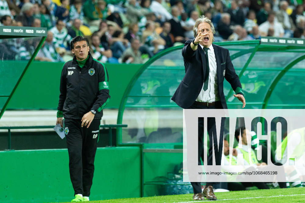 Sporting head coach from Portugal JORGE JESUS in action during the game for Liga NOS between Sporting and Boavsita at Estadio Jose de Alvalade Lisbon Portugal - ZUMAs359 20170408_zsp_s359_028