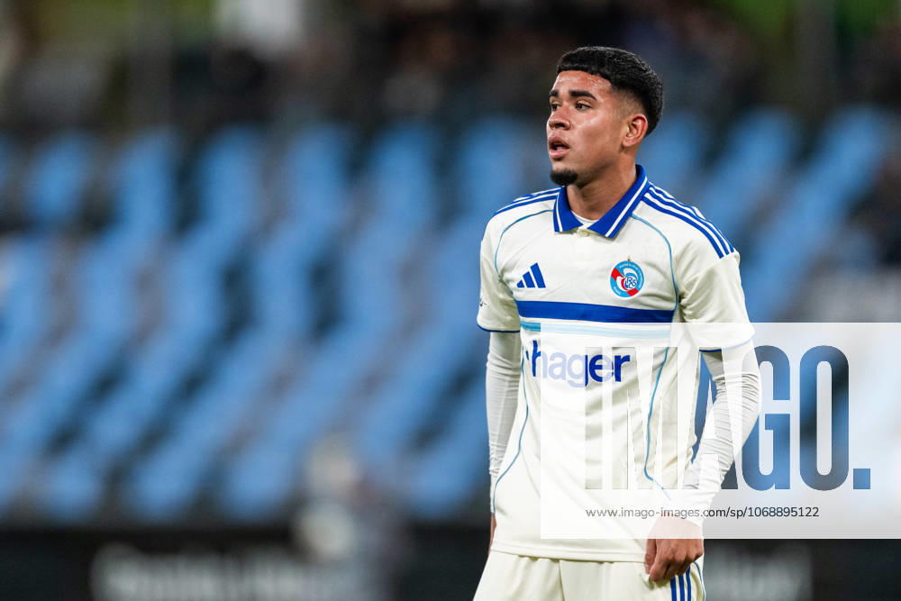Kendry Paez of Strasbourg during the UEFA Conference League football match between Häcken and Strasbourg on November 6, 2025 in Gothenburg. Photo: Mathias Bergeld BILDBYRAN kod MB MB1234 fotboll football soccer fotball uefa conference league conference league häcken strasbourg bbeng