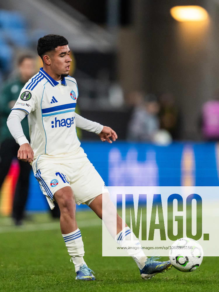 Kendry Paez of Strasbourg during the UEFA Conference League football match between Häcken and Strasbourg on November 6, 2025 in Gothenburg. Photo: Mathias Bergeld BILDBYRAN kod MB MB1234 fotboll football soccer fotball uefa conference league conference league häcken strasbourg bbeng