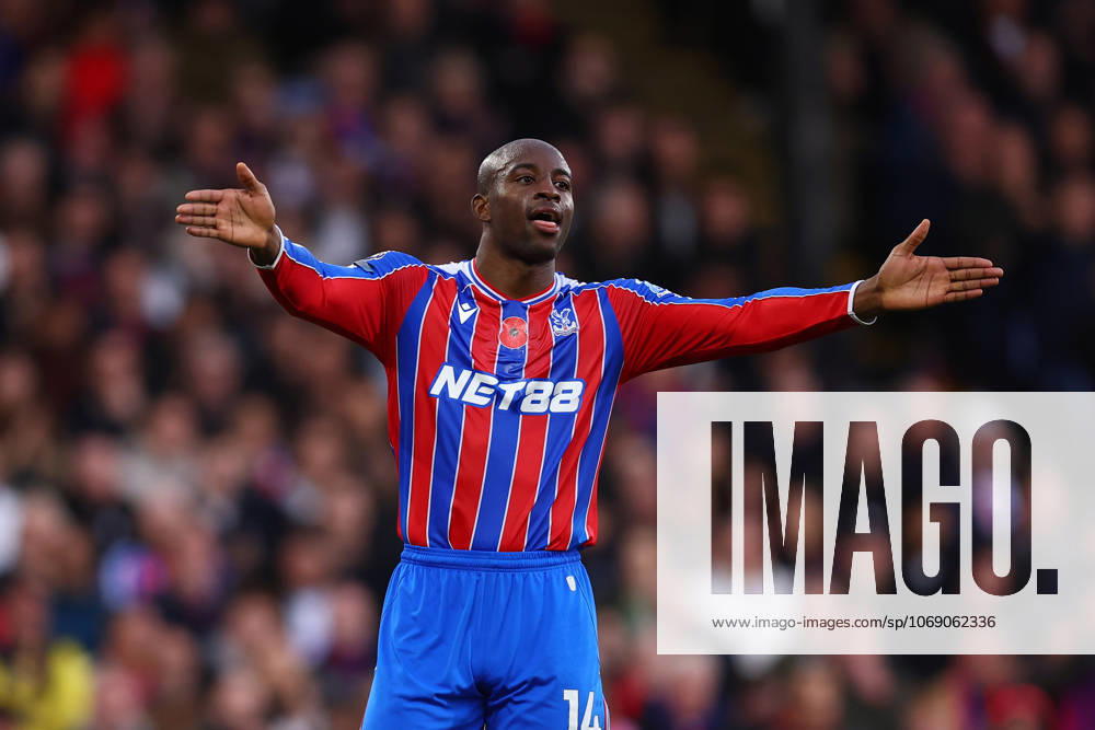 London, England, 9th November 2025. Jean-Philippe Mateta of Crystal Palace during the Crystal Palace vs Brighton and Hove Albion Premier League match at Selhurst Park, London. Picture credit should read: Paul Terry Sportimage . SPI_073_PT_Crystal_Palace_Brighton SPI-4277-0073