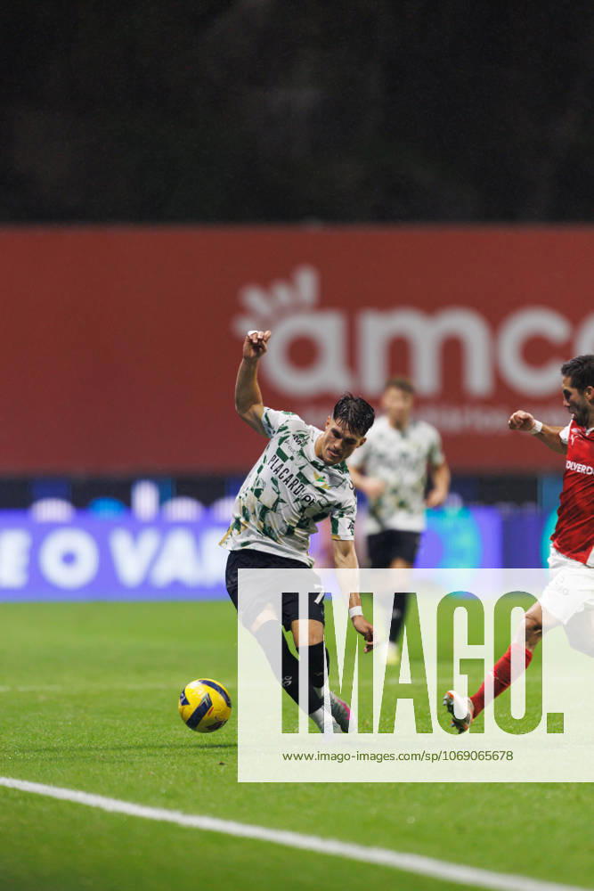 Dinis Pinto seen during Liga Portugal game between teams of Sporting Braga and Moreirense FC at Estadio Municipal de Braga (Bernardo Benjamim Ball Raw Images) Braga Estadio Municipal de Braga Portugal