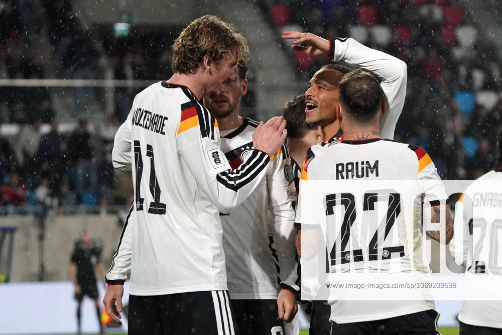DFB Maenner Nationalmannschaft, Men national team, Nationalteam , WM 2026 Qualifikation, World Cup 2026 Qualifiers, luxembourg vs Deutschland, stade de Luxembourg Florian Wirtz, Nick Woltemade, Leon Gorettzka, David Raum, Leroy Sane alle Deutschland jubeln