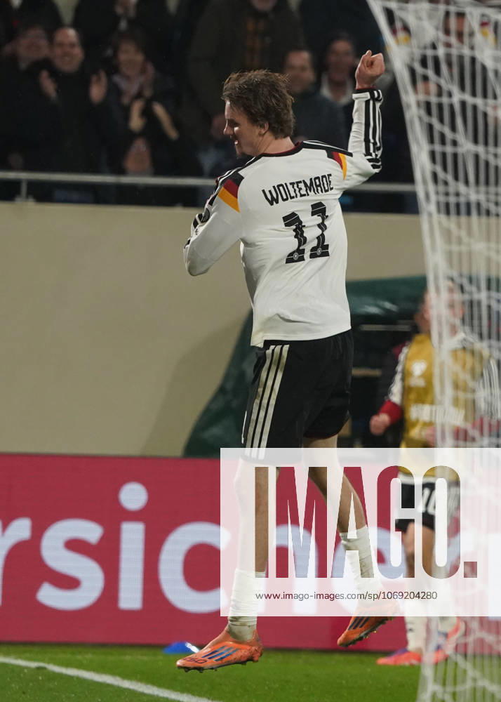 DFB Maenner Nationalmannschaft, Men national team, Nationalteam , WM 2026 Qualifikation, World Cup 2026 Qualifiers, luxembourg vs Deutschland, stade de Luxembourg Nick Woltemade, Deutschland, jubelt Aktion, Einzelbild,