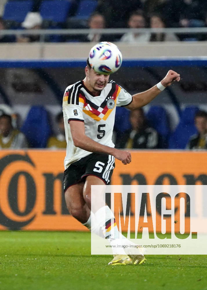 DFB Maenner Nationalmannschaft, Men national team, Nationalteam , WM 2026 Qualifikation, World Cup 2026 Qualifiers, luxembourg vs Deutschland, stade de Luxembourg Aleksandar Pavlovic, Deutschland Aktion, Einzelbild,