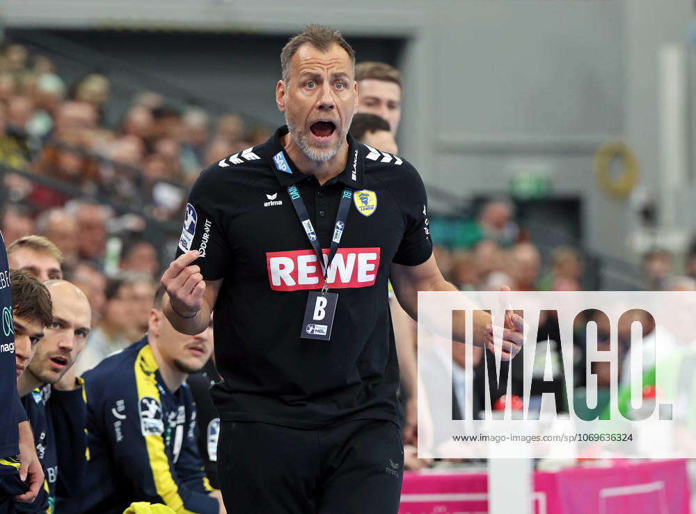 Handball Daikin Handball Bundesliga, HSG Wetzlar - Rhein-Neckar Löwen Trainer Maik Machulla (Rhein-Neckar Löwen) Wetzlar Buderus-Arena Hessen Deutschland (DE)