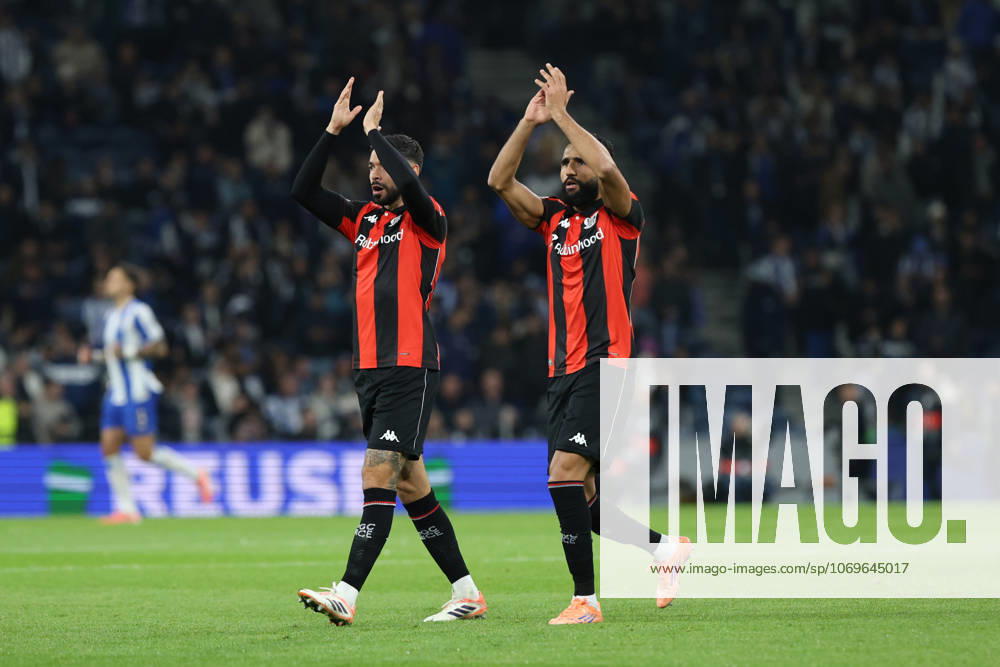 UEFA Europa League Liga Europa - FC Porto vs OGC Nice (Foto Photo : Tiago Vieira Avant Sports) PORTO, PORTUGAL - NOVEMBRO 27 : Jogadores do Nice aplaudem os seus adeptos durante jogo entre FC Porto e OGC Nice no Estadio do Dragao, valida para a UEFA Europa League, no Porto, Portugal. (Foto : Tiago Vieira Avant Sports) Porto Estadio do Dragao Portugal