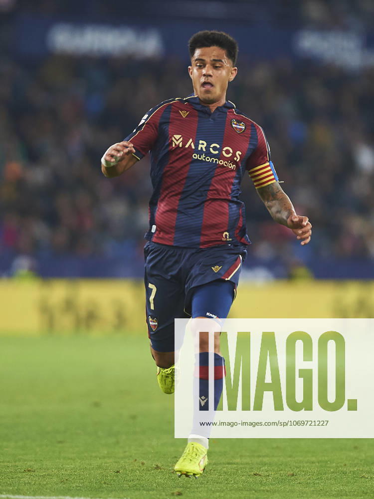 Roger Brugue (Levante UD) during the LaLiga EA Sports match between Levante UD and Athletic Club at Ciudad de Valencia on November 29, 2025 in Valencia, Spain. (Photo by Maria Jose Segovia DeFodi Images)
