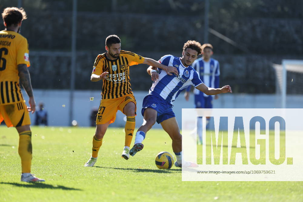 Joao Teixeira (FC Porto) in action during the match between FC Porto B and Lusitania de Lourosa, valid for Liga Portugal 2 Meu Super 2025 2026 at Estadio Luis Filipe Menezes on 30 November 2025. Porto Estadio Luis Filipe Menezes Vila Nova de Gaia Portugal