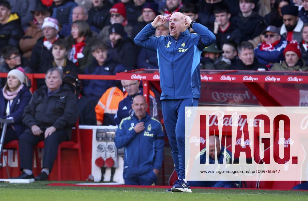 Nottingham Forest v Brighton & Hove Albion - Premier League Sean Dyche Head Coach of Nottingham Forest on the side line during the Premier League match between Nottingham Forest and Brighton & Hove Albion at City Ground on November 30, 2025 in Nottingham, England. Nottingham City Ground England United Kingdom