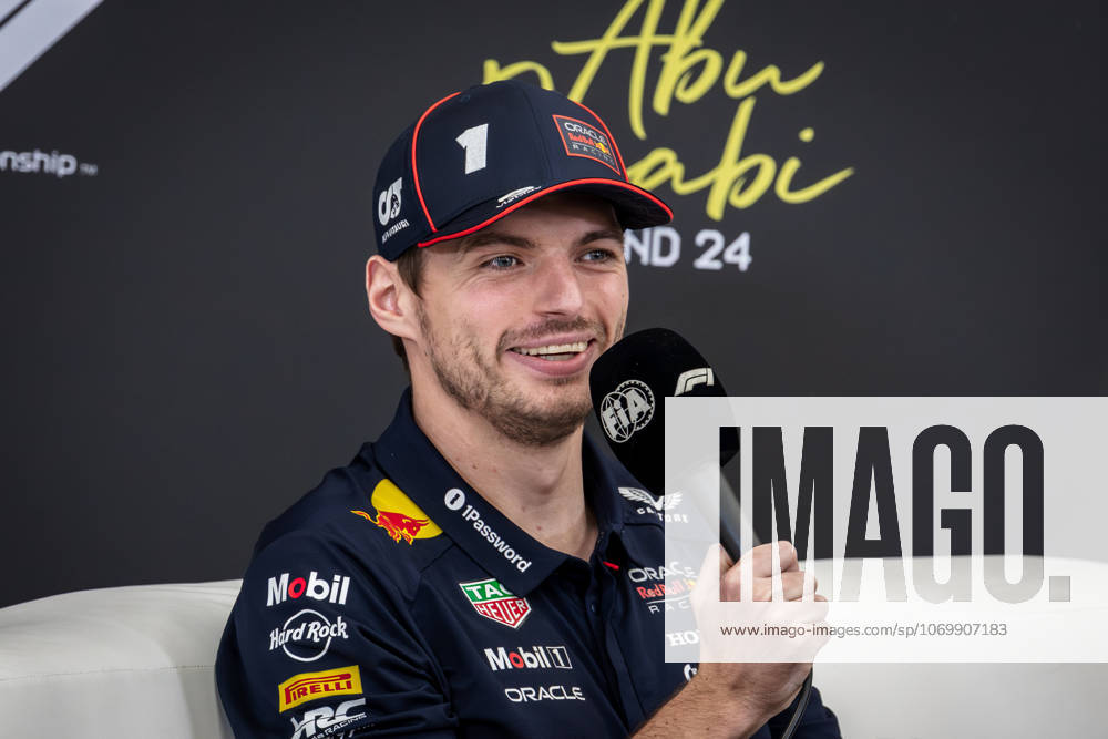 2025 Formula One Abu Dhabi Grand Prix Yas Marina Circuit, Abu Dhabi, United Arab Emirates 4.December.2025; Max Verstappen of the Netherlands and Oracle Red Bull Racing attend the press conference, PK, Pressekonferenz during Formula One Abu Dhabi Grand Prix (Photo by Jay Hirano) Abu Dhabi Yas Marina Circuit United Arab Emirates