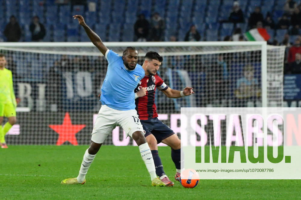 CALCIO - Serie A - SS Lazio vs Bologna FC Lazioâ??s Nuno Tavares and Bolognaâ??s Riccardo Orsolini during the Italian Football Championship League A 2025 2026 match between SS Lazio vs Bologna FC at the Olimpic Stadium in Rome on 07 December 2025. Rome Italy