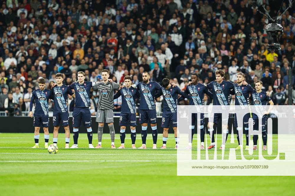 Celta team group, Mannschaftsbild, Totale line-up (Celta), DECEMBER 7, 2025 - Football Soccer : Spanish LaLiga EA Sports match between Real Madrid CF - RC Celta de Vigo at the Estadio Santiago Bernabeu in Madrid, Spain. Noxthirdxpartyxsales aflo_312901929