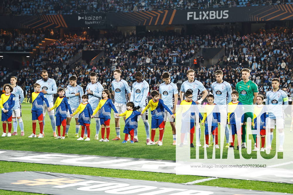 Celta team group, Mannschaftsbild, Totale line-up (Celta), DECEMBER 11, 2025 - Football Soccer : UEFA Europa League league phase match day 6 between RC Celta de Vigo - Bologna FC 1909 at the Estadio Balaidos in Vigo, Spain. Noxthirdxpartyxsales aflo_313338961