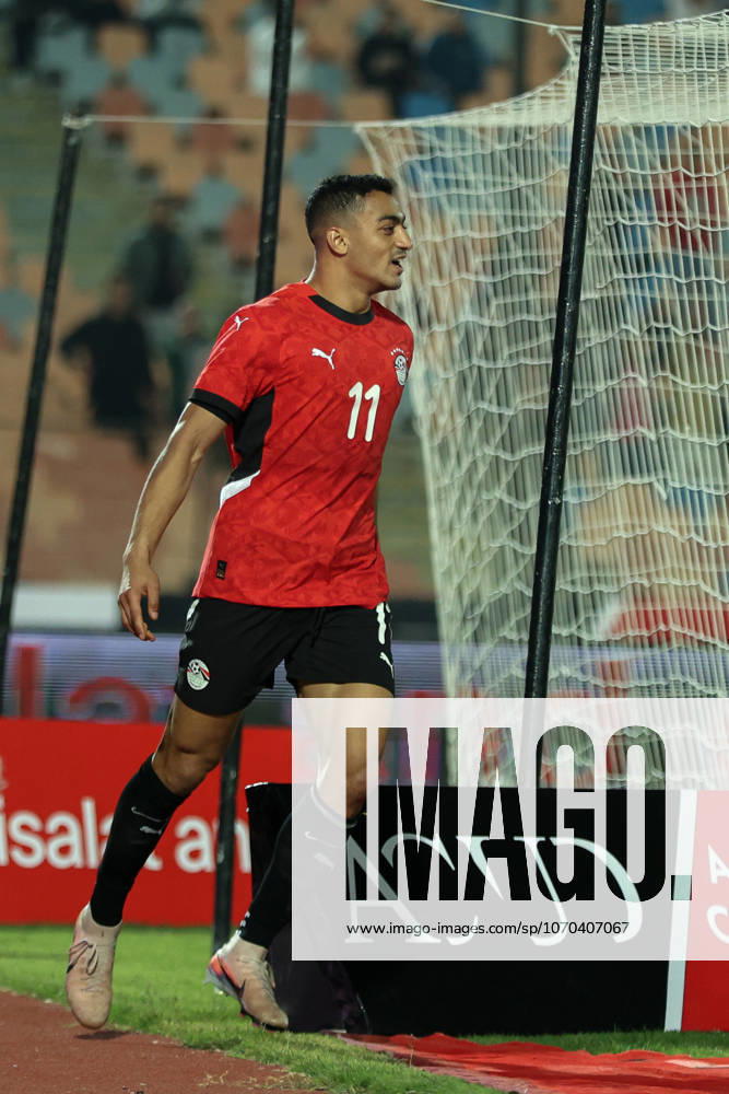 Egypt v Nigeria - International Friendly, Länderspiel, Nationalmannschaft Egypt s Mostafa Mohamed celebrates scoring their second goal in Cairo, Egypt, on December 16, 2025. cairo Egypt