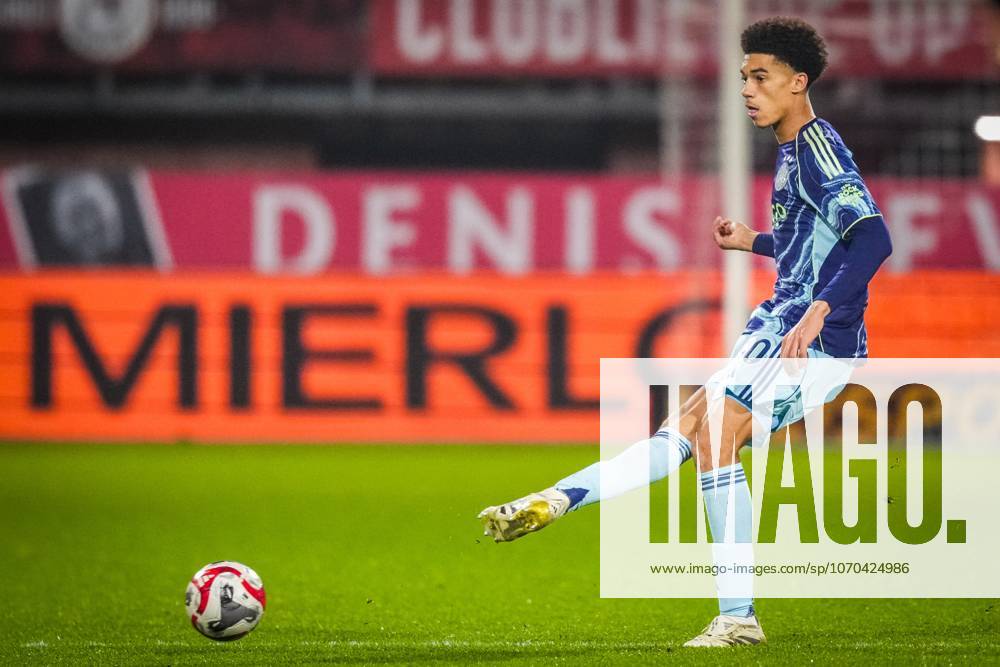 , Sparta stadium ˜Het Kasteel , season 2025 2026 , Dutch KNVB Beker football , match between Excelsior Maasluis and Ajax , picture shows Ajax player Aaron Bouwman Excelsior Maassluis - Ajax (cup) x200248969x