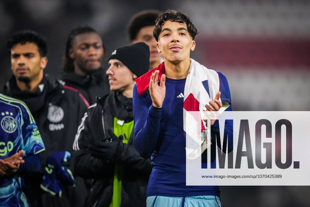 , Sparta stadium ˜Het Kasteel , season 2025 2026 , Dutch KNVB Beker football , match between Excelsior Maasluis and Ajax , picture shows Ajax player Rayane Bounida Excelsior Maassluis - Ajax (cup) x200249500x