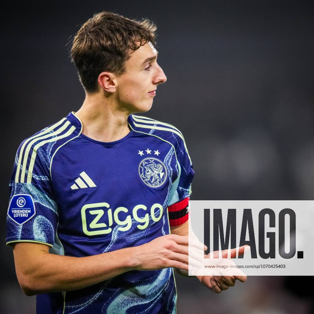 , Sparta stadium ˜Het Kasteel , season 2025 2026 , Dutch KNVB Beker football , match between Excelsior Maasluis and Ajax , picture shows Ajax player Youri Baas Excelsior Maassluis - Ajax (cup) x200249509x