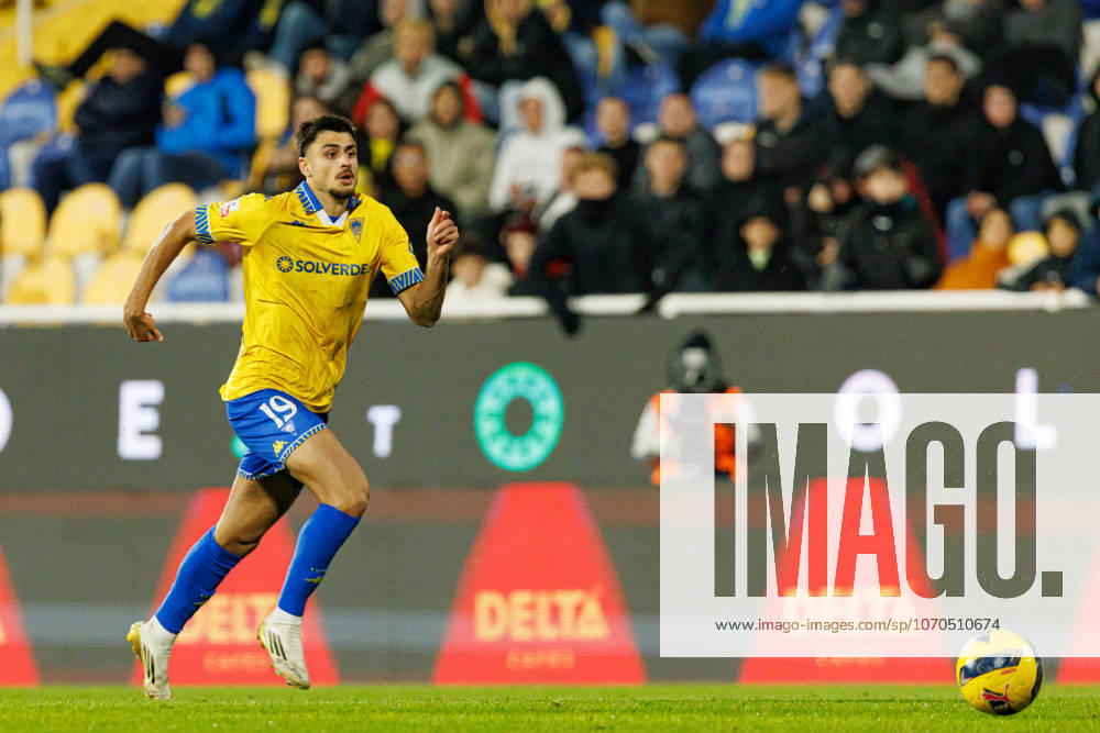 Andre Lacxmicant seen during Liga Portugal game between teams of GD Estoril Praia and SC Braga at Estadio Antonio Coimbra da Mota (Maciej Rogowski Ball Raw Images) Estoril Estadio Antonio Coimbra da Mota Portugal