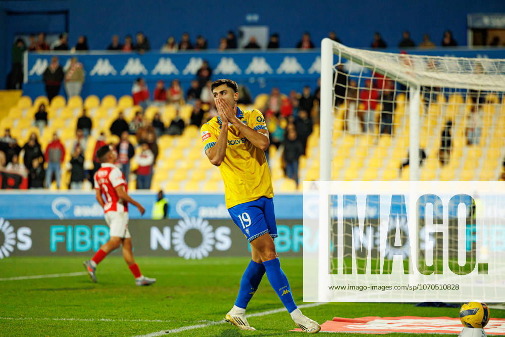 Andre Lacxmicant seen during Liga Portugal game between teams of GD Estoril Praia and SC Braga at Estadio Antonio Coimbra da Mota (Maciej Rogowski Ball Raw Images) Estoril Estadio Antonio Coimbra da Mota Portugal