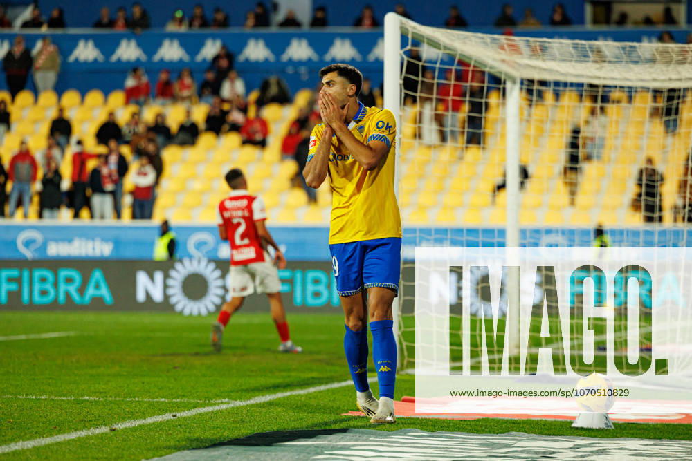 Andre Lacxmicant seen during Liga Portugal game between teams of GD Estoril Praia and SC Braga at Estadio Antonio Coimbra da Mota (Maciej Rogowski Ball Raw Images) Estoril Estadio Antonio Coimbra da Mota Portugal