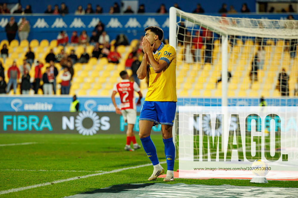 Andre Lacxmicant seen during Liga Portugal game between teams of GD Estoril Praia and SC Braga at Estadio Antonio Coimbra da Mota (Maciej Rogowski Ball Raw Images) Estoril Estadio Antonio Coimbra da Mota Portugal