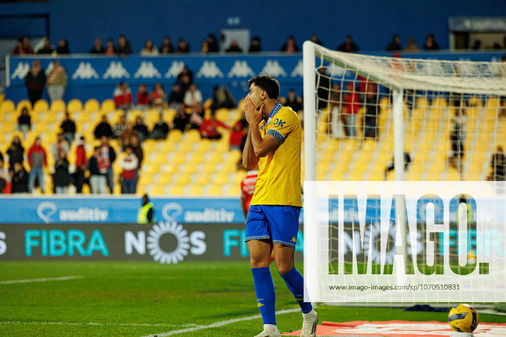 Andre Lacxmicant seen during Liga Portugal game between teams of GD Estoril Praia and SC Braga at Estadio Antonio Coimbra da Mota (Maciej Rogowski Ball Raw Images) Estoril Estadio Antonio Coimbra da Mota Portugal