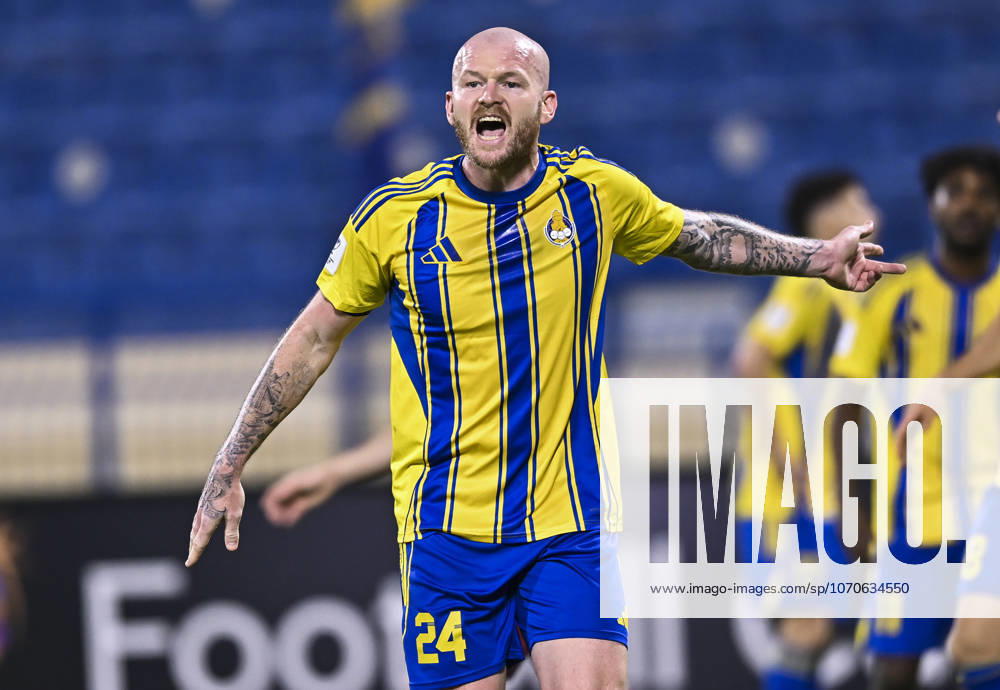 AFC CHAMPIONS LEAGUE ELITE, AL GHARAFA SC V AL WAHDA FC Aron Gunnarsson of Al Gharafa SC in action during the AFC Champions League elite west football match between Qatar s Al Gharafa SC and United Arab Emirates Al Wahda FC at Thani Bin Jassim Stadium in Doha, Qatar on December 22, 2025. DOHA Qatar