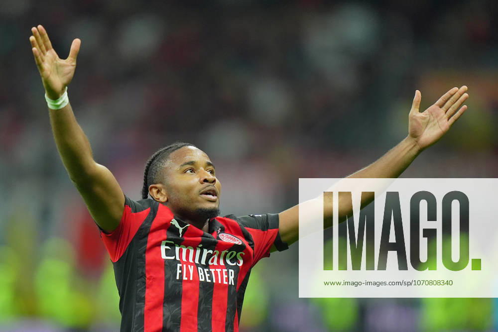 AC Milan s Christopher Nkunku celebrates after scoring 2-0 during the round of 32 Frecciarossa Italian Cup 2025 2026 soccer match between Milan and Lecce at San Siro Stadium in Milan , North Italy , Tuesday , September 23 , 2025 . - Soccer