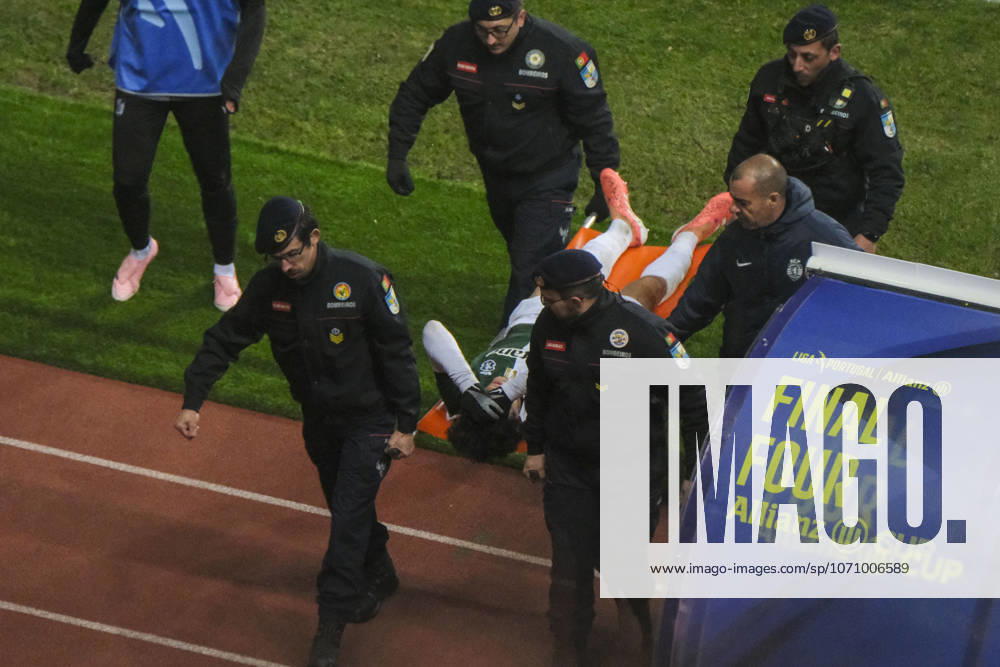 Eduardo Quaresma, oueur du Sporting lors de la demi-finale de la Coupe de la Ligue portugaise, match disputé au Stade Magalhaes Pessoa, à Leiria, le 6 janvier 2026. CARLOS BARROSO PRESSESPORTS SPORTING-GUIMARAES (1-2) LEIRIA Stade Dr. Magalhaes Pessoa Portugal GermanyxJapanxUKxFrancexBelgiumxOUT