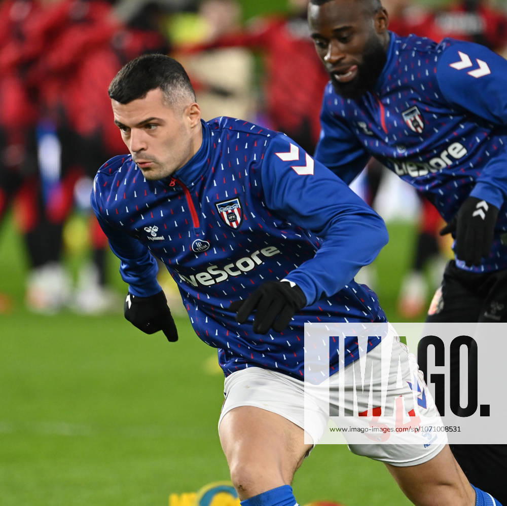 Brentford v Sunderland Premier League Granit Xhaka of Sunderland before the Premier League match at the Gtech Community Stadium, Brentford 07 01 2026 UK Newspapers OUT