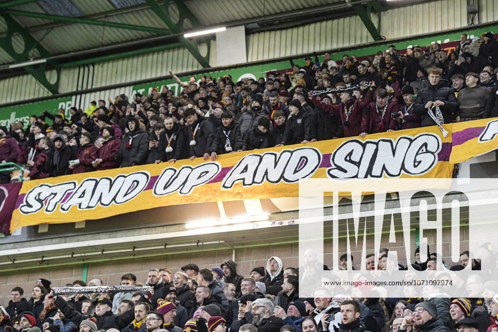 Hibernian v Motherwell William Hill Premiership Fans of Motherwell during the William Hill Premiership match at Easter Road, Edinburgh 10 01 2026 UK Newspapers OUT