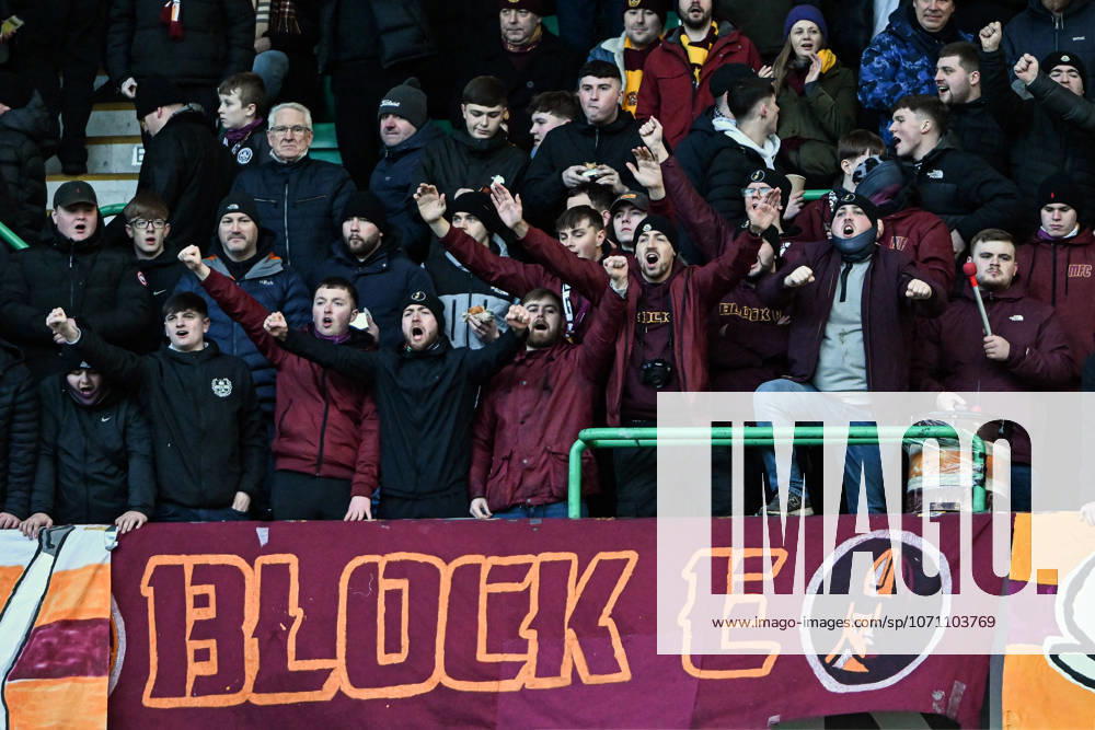 Hibernian v Motherwell William Hill Premiership Fans of Motherwell during the William Hill Premiership match at Easter Road, Edinburgh 10 01 2026 UK Newspapers OUT