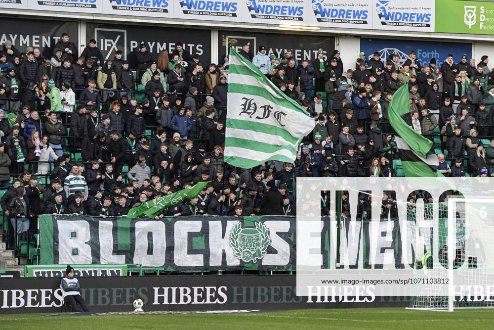 Hibernian v Motherwell William Hill Premiership Fans of Hibernian during the William Hill Premiership match at Easter Road, Edinburgh 10 01 2026 UK Newspapers OUT