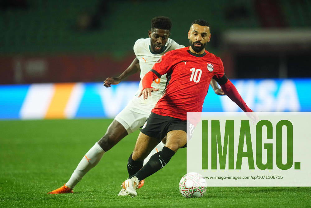 Mohamed Salah Mahrous Ghaly (Egypt) controls the ball during the Africa Cup Of Nations match between Ivory Coast and Egypt at Agadir Stadium on January 10, 2026 in Agadir, Morocco. (Photo by Thor Wegner DeFodi Images) -