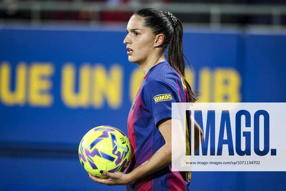 FC Barcelona, Barca Femeni V Madrid CFF - Liga F Moeve Kika Nazareth of FC Barcelona controls the ball during the Liga F Moeve match between FC Barcelona Femeni and Madrid CFF at Estadi Johan Cruyff in Barcelona, Spain, on January 10, 2026. Barcelona Spain